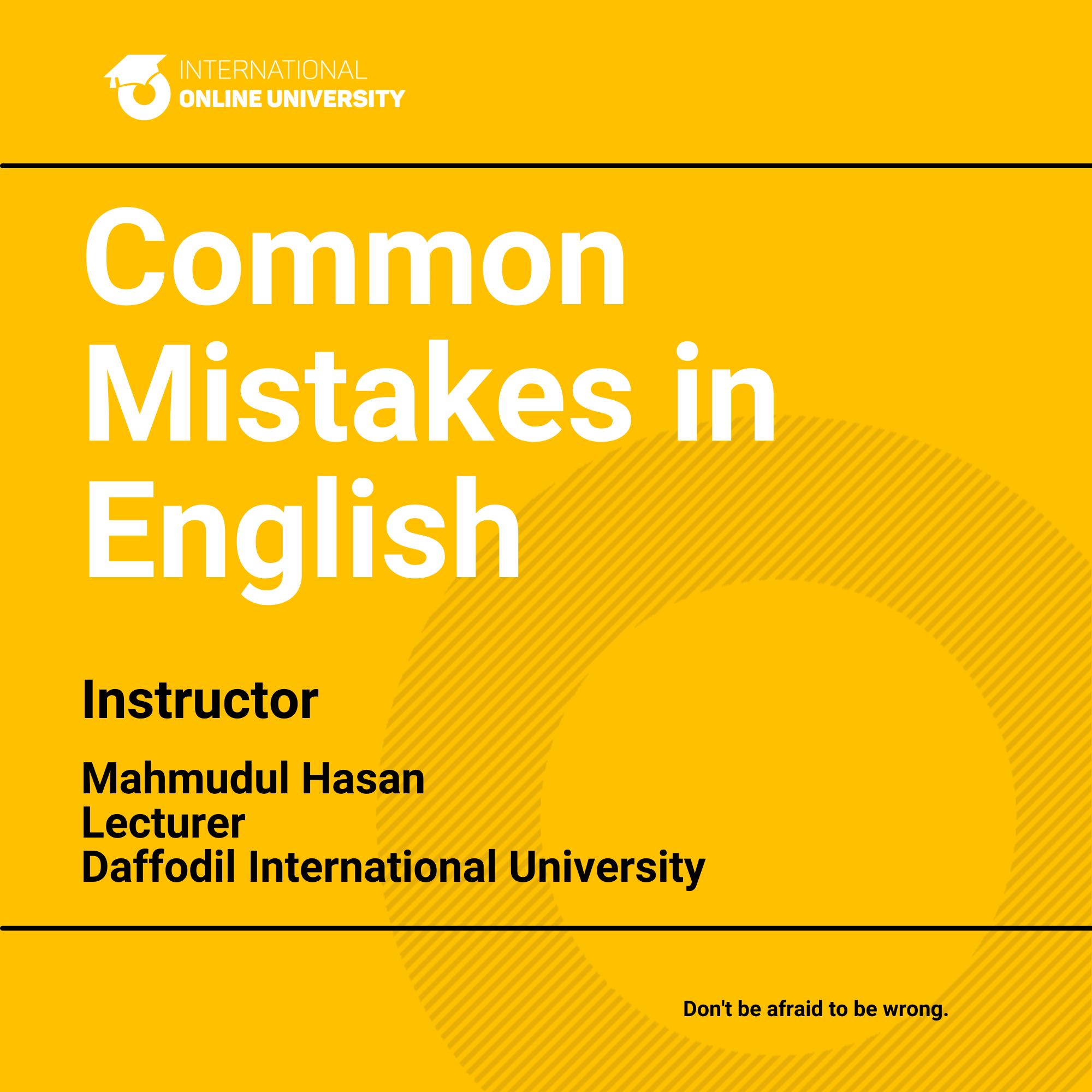 Common Mistakes in English