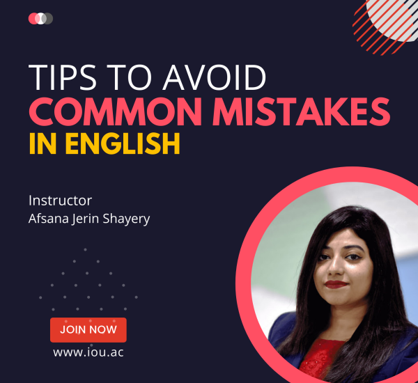 Tips to avoid common mistakes in english -iou